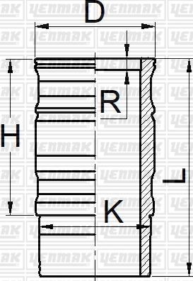 Yenmak 51-05933-000 - Гільза циліндра autozip.com.ua