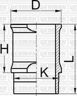 Yenmak 51-05199-000 - Гільза циліндра autozip.com.ua