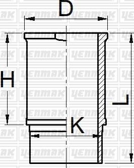 Yenmak 51-05901-000 - Гільза циліндра autozip.com.ua