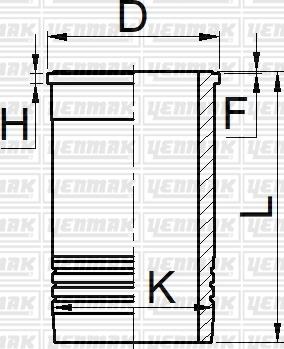 Yenmak 51-05273-000 - Гільза циліндра autozip.com.ua