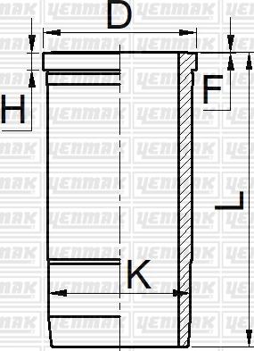 Yenmak 51-06069-000 - Гільза циліндра autozip.com.ua