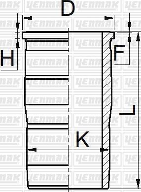 Yenmak 51-06088-000 - Гільза циліндра autozip.com.ua