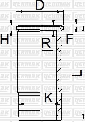 Yenmak 51-06073-000 - Гільза циліндра autozip.com.ua