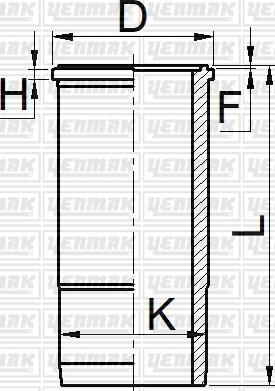 Yenmak 51-06080-000 - Гільза циліндра autozip.com.ua