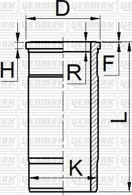Yenmak 51-06035-000 - Гільза циліндра autozip.com.ua