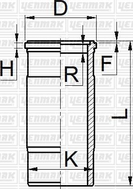 Yenmak 51-06058-000 - Гільза циліндра autozip.com.ua
