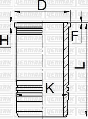 Yenmak 51-06066-000 - Гільза циліндра autozip.com.ua