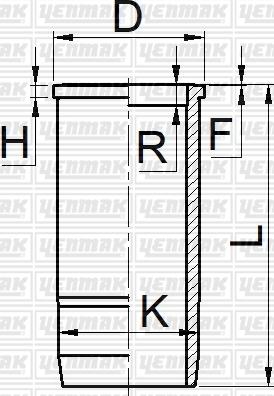Yenmak 51-06070-000 - Гільза циліндра autozip.com.ua