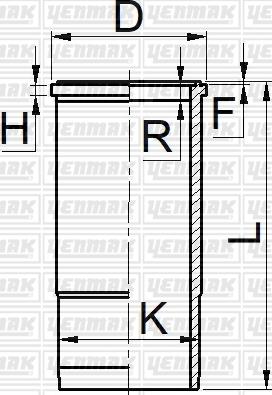 Yenmak 51-06078-000 - Гільза циліндра autozip.com.ua