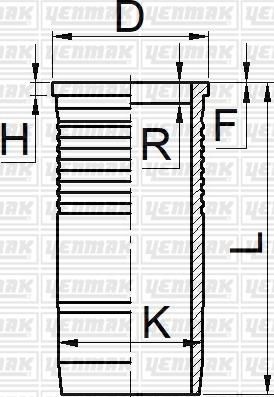 Yenmak 51-06072-000 - Гільза циліндра autozip.com.ua