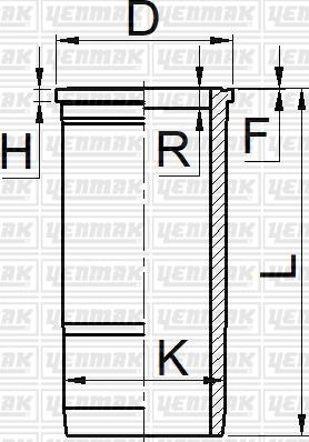 Yenmak 51-06077-000 - Гільза циліндра autozip.com.ua