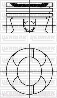 Yenmak 31-04598-000 - Поршень autozip.com.ua