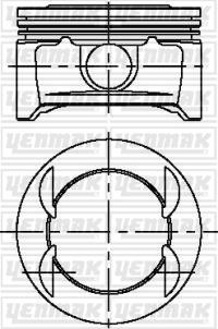 Yenmak 31-04222-000 - Поршень autozip.com.ua