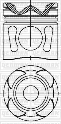 Yenmak 31-03567-000 - Поршень autozip.com.ua