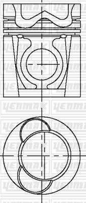 Yenmak 31-03378-000 - Поршень autozip.com.ua