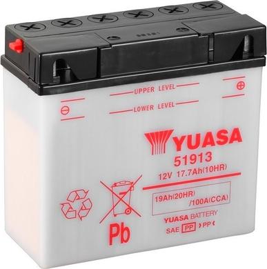 Yuasa 51913 - Стартерна акумуляторна батарея, АКБ autozip.com.ua