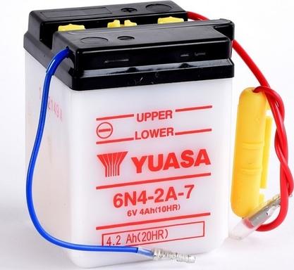 Yuasa 6N4-2A-7 - Стартерна акумуляторна батарея, АКБ autozip.com.ua