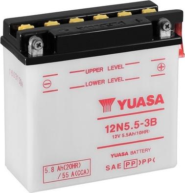 Yuasa 12N5.5-3B - Стартерна акумуляторна батарея, АКБ autozip.com.ua
