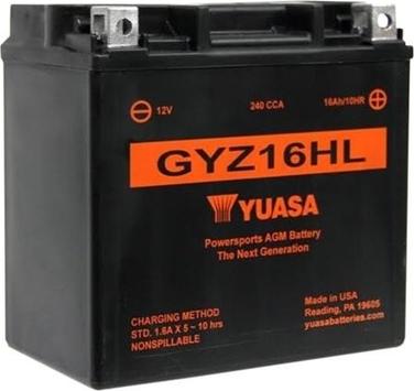Yuasa GYZ16HL - Стартерна акумуляторна батарея, АКБ autozip.com.ua
