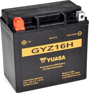Yuasa GYZ16H - Стартерна акумуляторна батарея, АКБ autozip.com.ua