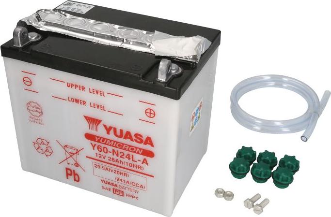 Yuasa Y60-N24L-A - Стартерна акумуляторна батарея, АКБ autozip.com.ua
