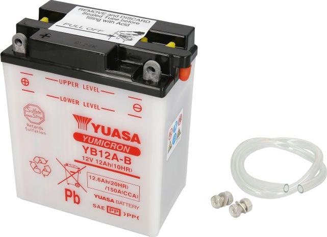 Yuasa YB12A-B - Стартерна акумуляторна батарея, АКБ autozip.com.ua