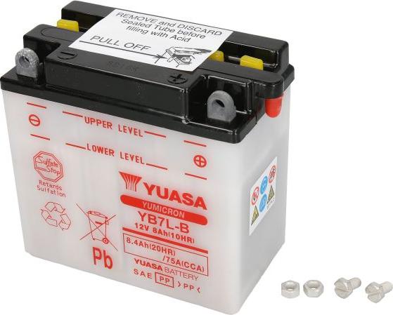 Yuasa YB7L-B - Стартерна акумуляторна батарея, АКБ autozip.com.ua