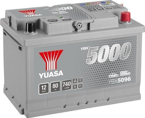 Yuasa YBX5096 - Стартерна акумуляторна батарея, АКБ autozip.com.ua
