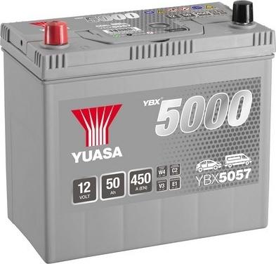 Yuasa YBX5057 - Стартерна акумуляторна батарея, АКБ autozip.com.ua