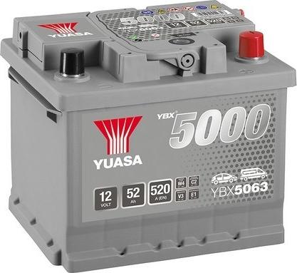 Yuasa YBX5063 - Стартерна акумуляторна батарея, АКБ autozip.com.ua