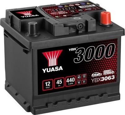 Yuasa YBX3063 - Стартерна акумуляторна батарея, АКБ autozip.com.ua