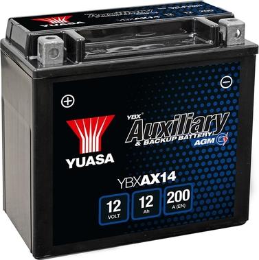 Yuasa YBXAX14 - Стартерна акумуляторна батарея, АКБ autozip.com.ua