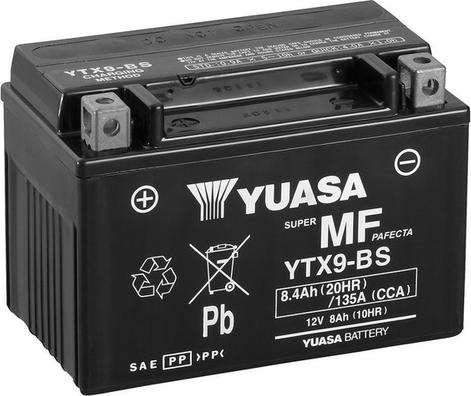 Yuasa YTX9-BS - Стартерна акумуляторна батарея, АКБ autozip.com.ua