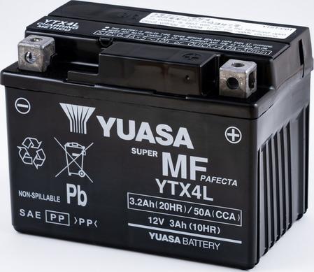 Yuasa YTX4L - Стартерна акумуляторна батарея, АКБ autozip.com.ua