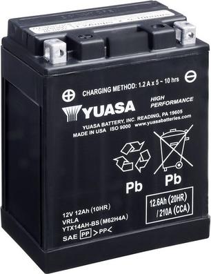 Yuasa YTX14AH-BS - Стартерна акумуляторна батарея, АКБ autozip.com.ua
