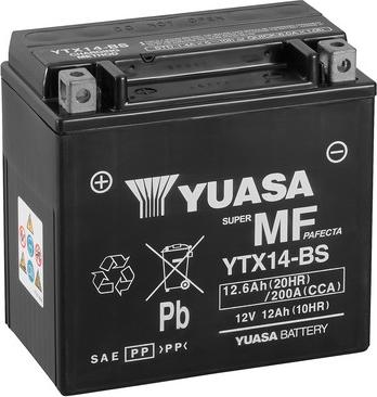 Yuasa YTX14-BS(CP) - Стартерна акумуляторна батарея, АКБ autozip.com.ua