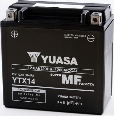 Yuasa YTX14 - Стартерна акумуляторна батарея, АКБ autozip.com.ua