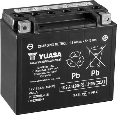 Yuasa YTX20HL-BS - Стартерна акумуляторна батарея, АКБ autozip.com.ua