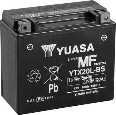 Yuasa YTX20L-BS - Стартерна акумуляторна батарея, АКБ autozip.com.ua