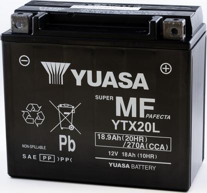 Yuasa YTX20L - Стартерна акумуляторна батарея, АКБ autozip.com.ua