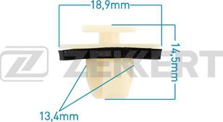 Zekkert BE-1527 - Зажим, молдинг / захисна накладка autozip.com.ua