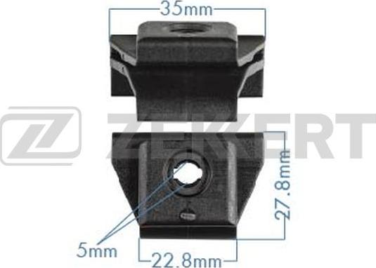 Zekkert BE-1616 - Зажим, молдинг / захисна накладка autozip.com.ua