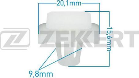 Zekkert BE-1154 - Зажим, молдинг / захисна накладка autozip.com.ua
