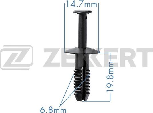 Zekkert BE-1187 - Зажим, молдинг / захисна накладка autozip.com.ua