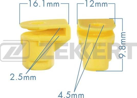 Zekkert BE-1243 - Зажим, молдинг / захисна накладка autozip.com.ua