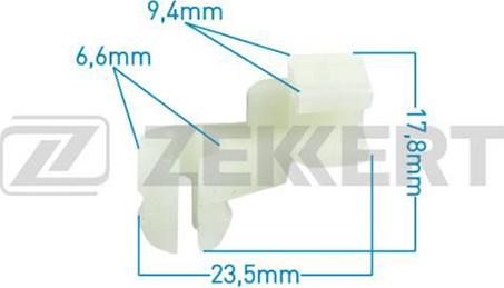 Zekkert BE-1215 - Зажим, молдинг / захисна накладка autozip.com.ua