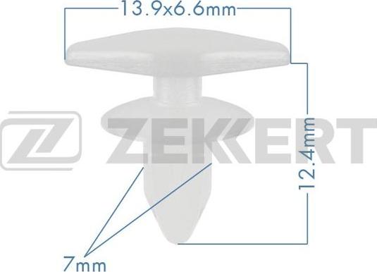 Zekkert BE-1216 - Зажим, молдинг / захисна накладка autozip.com.ua