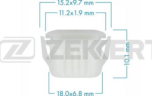 Zekkert BE-1212 - Зажим, молдинг / захисна накладка autozip.com.ua