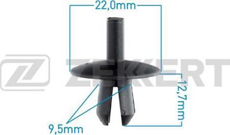 Zekkert BE-3433 - Зажим, молдинг / захисна накладка autozip.com.ua