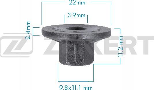 Zekkert BE-3598 - Зажим, молдинг / захисна накладка autozip.com.ua